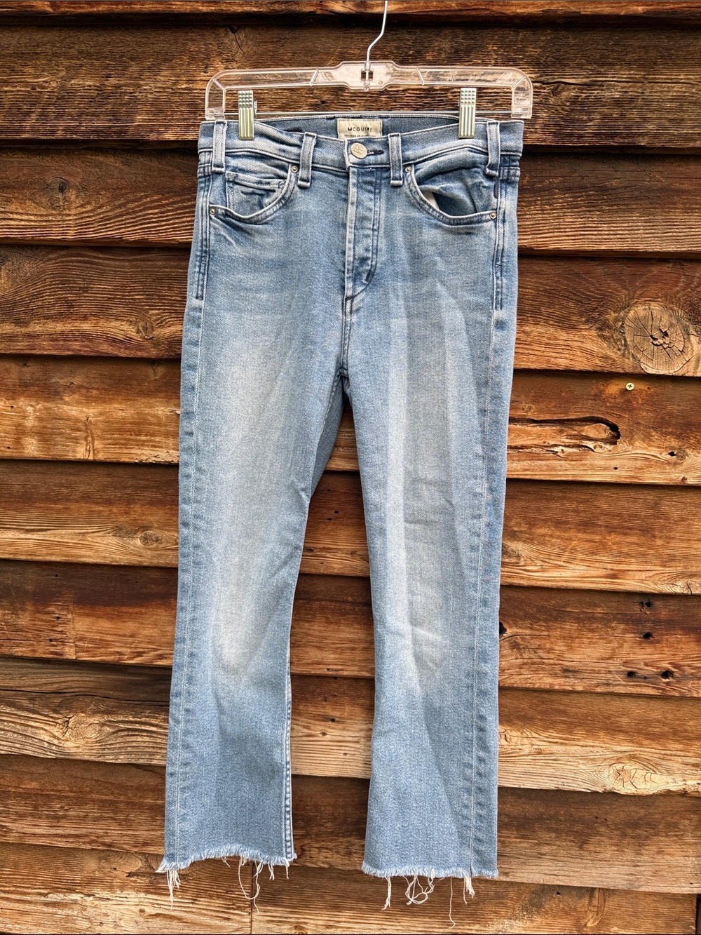 McGuire Valletta straight button fly Raw hem